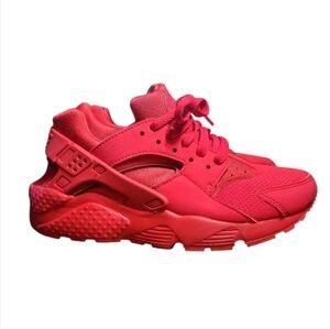 Nike Air Huarache GS Triple Red Sneakers Size 4Y=W5.5 654275-600 Streetwear Y2K